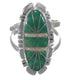 Turquoise And Opal Inlay Sterling Silver Ring Size 5-1/2 AX52629